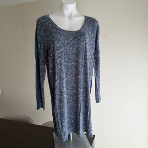 Victoria's Secret Blue Floral Long Sleeve Dress